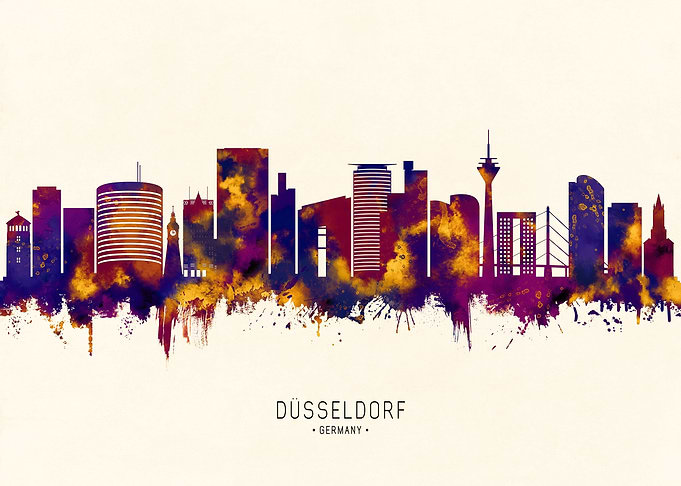 Dusseldorf Germany Skyline