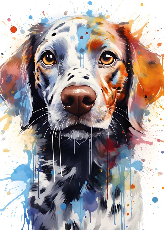 Colorful Dog Paint