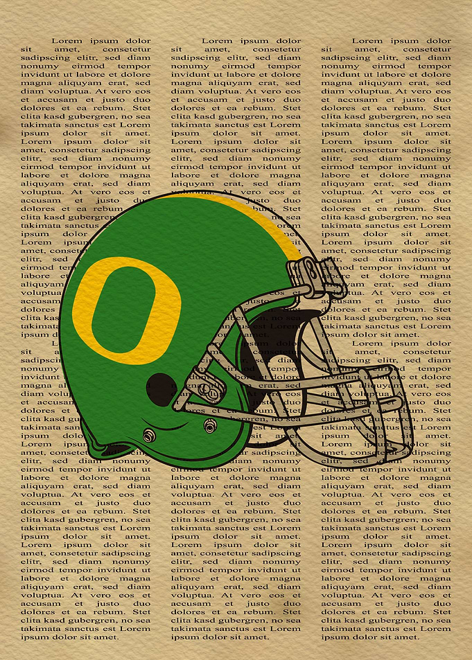 Oregon Ducks Helmet