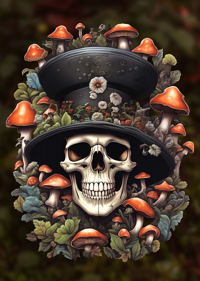shroomy hat skull