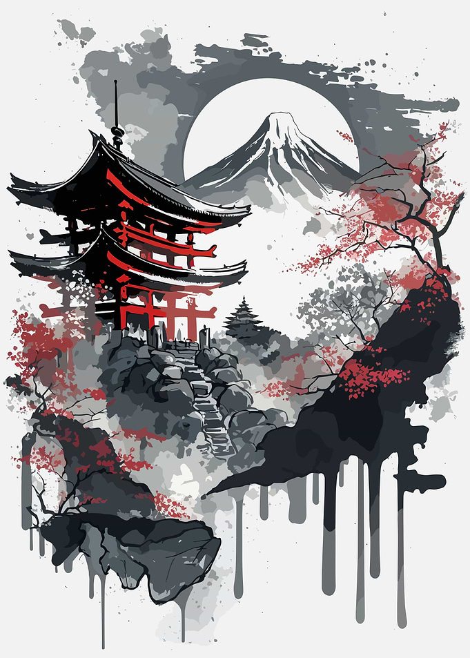 Japan Landscape Vintage