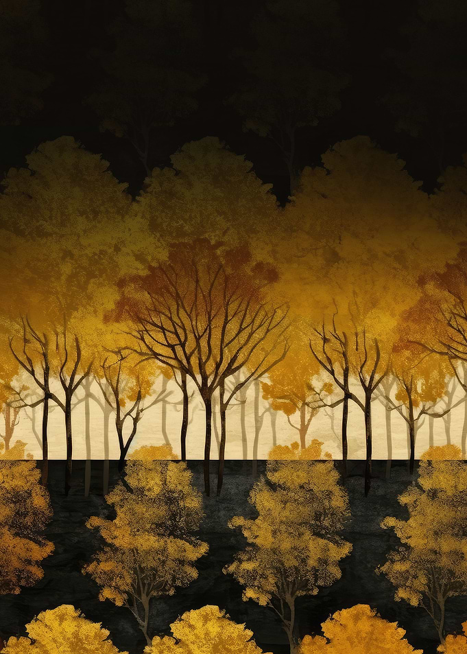 NIGHT AUTUMN FOREST