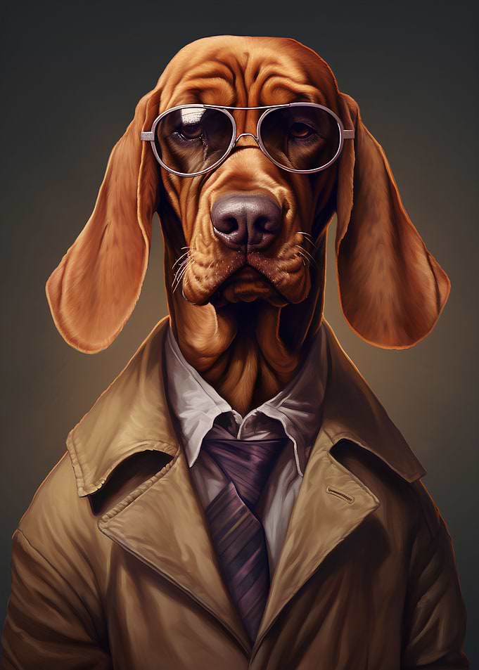 bloodhound dog detective