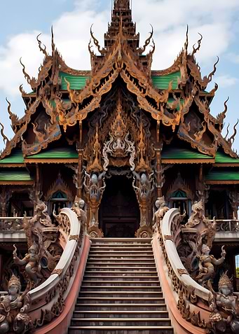 Bangkok Thailand Ornate Te