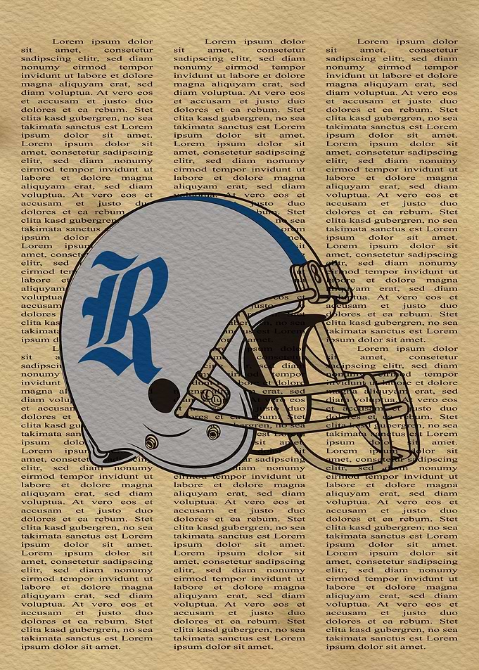 Rice Owls Helmet Poster