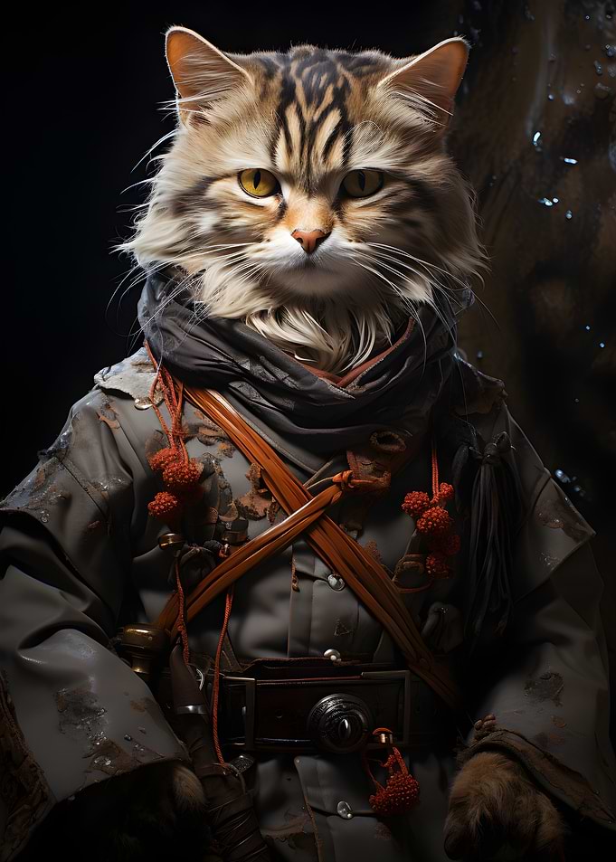 Cat in Uniform
