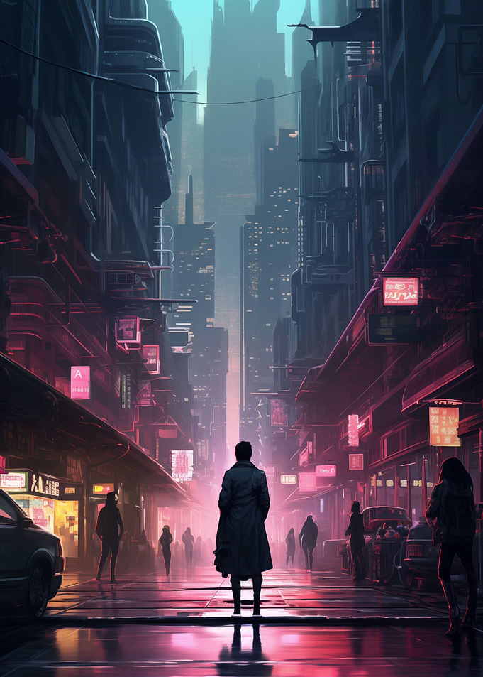 Cyber Street Scene
