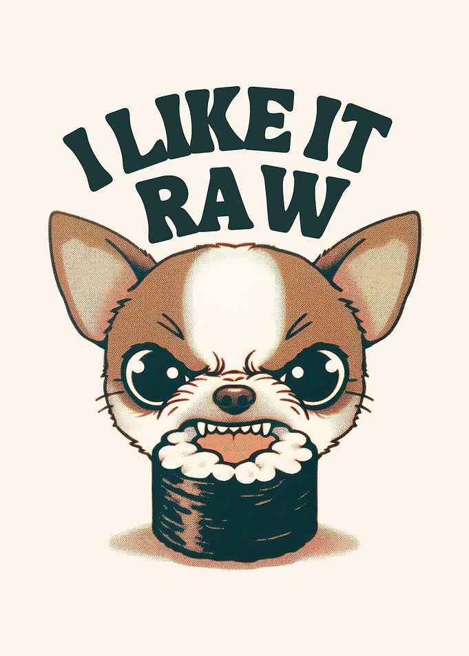 Cute kawaii pet sushi lover