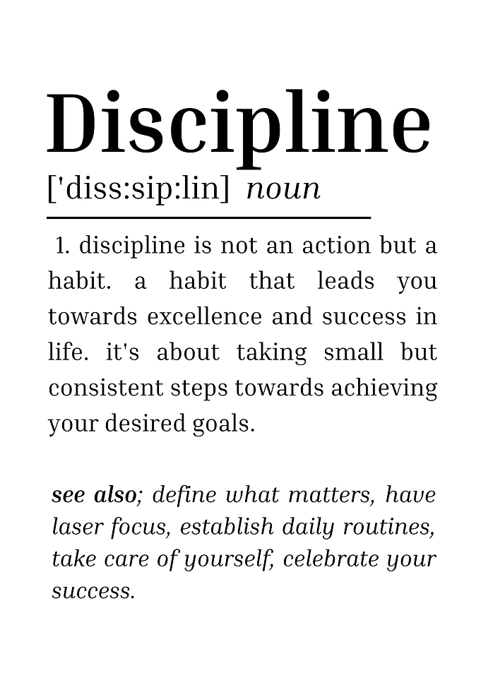 discipline definition
