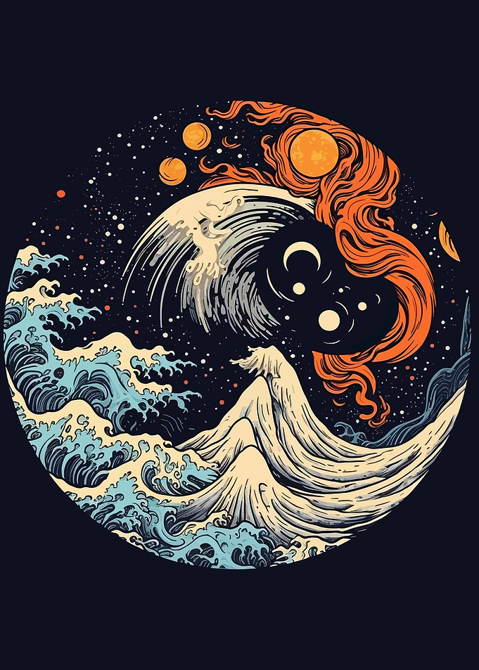 Wave Sun Japan Mountain