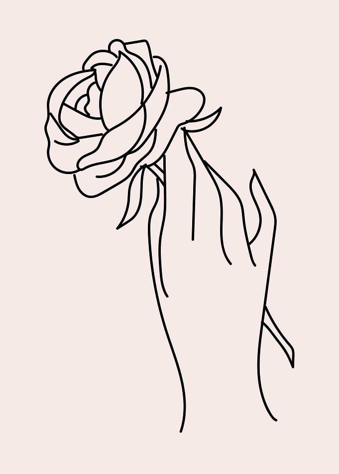 One Line Art Woman