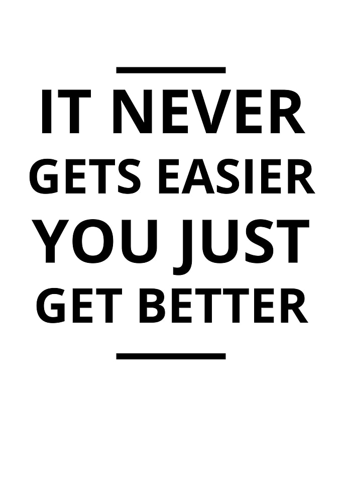 It Never Gets Easier