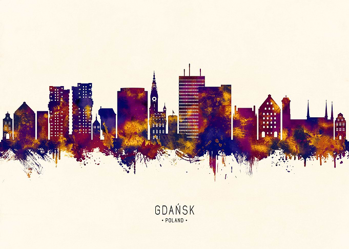 Gdansk Poland Skyline