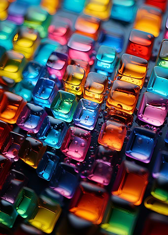Color Crystal Ice Cube Zen