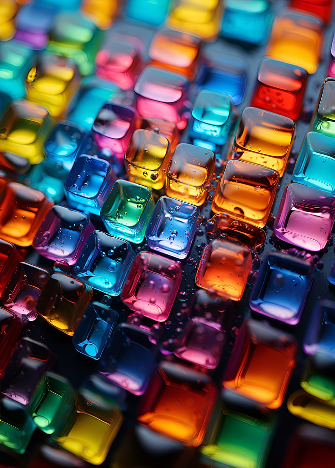 Color Crystal Ice Cube Zen
