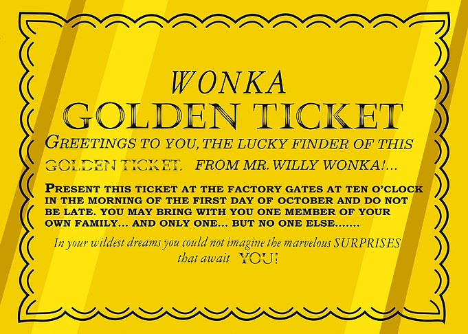 Wonka Golden Ticket