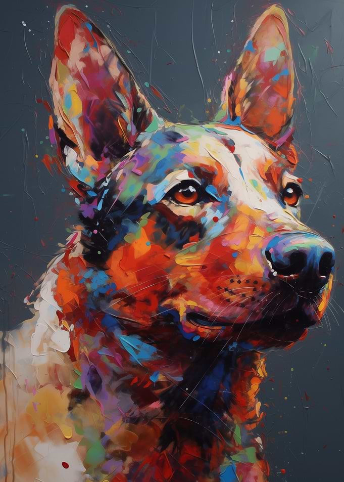 Pop Art Dog Colored