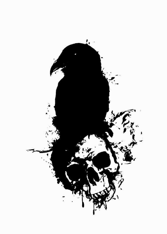 black white art