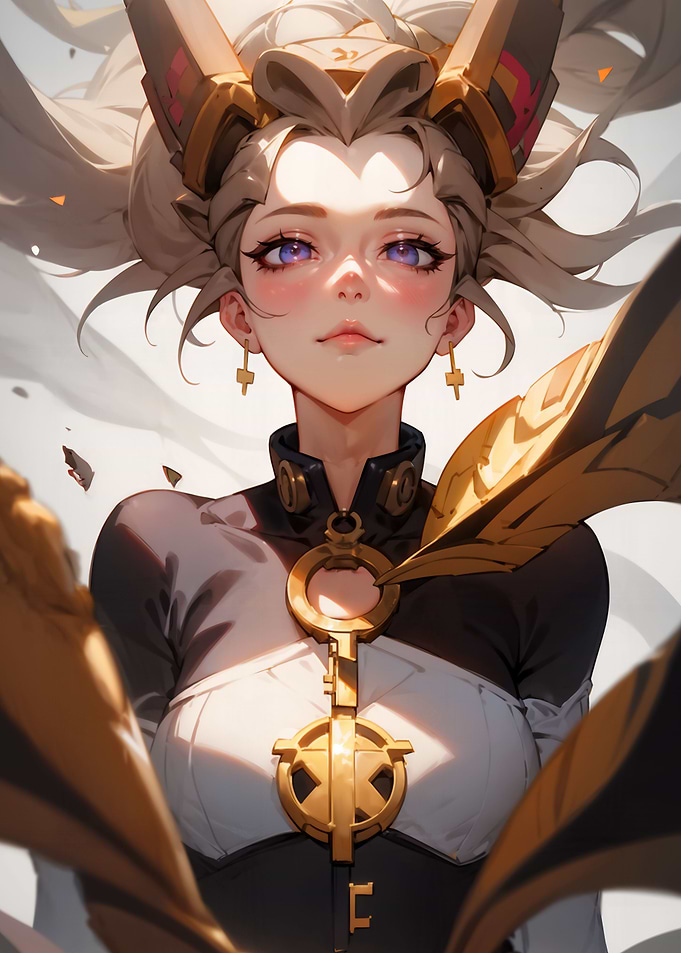 Golden haired anime girl
