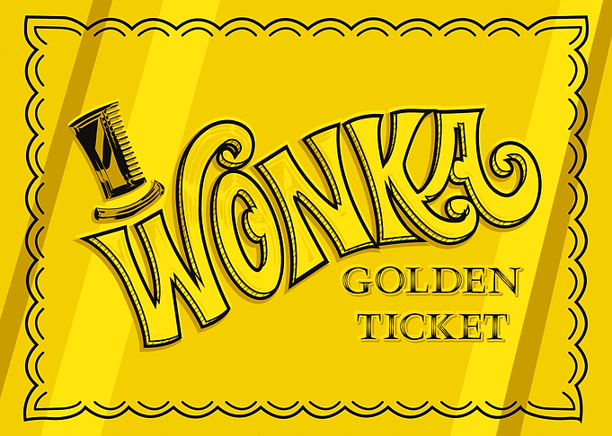 Wonka Golden Ticket Logo