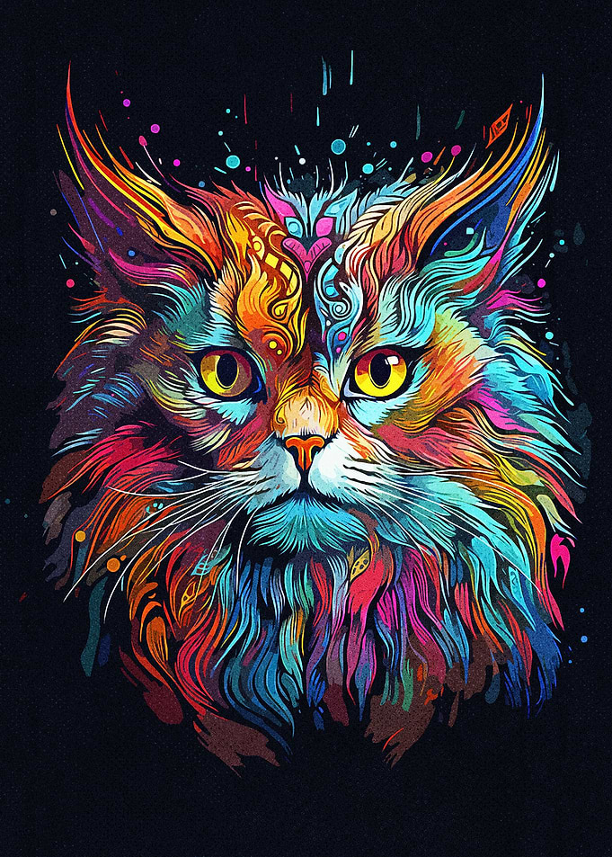 Colorful Cat