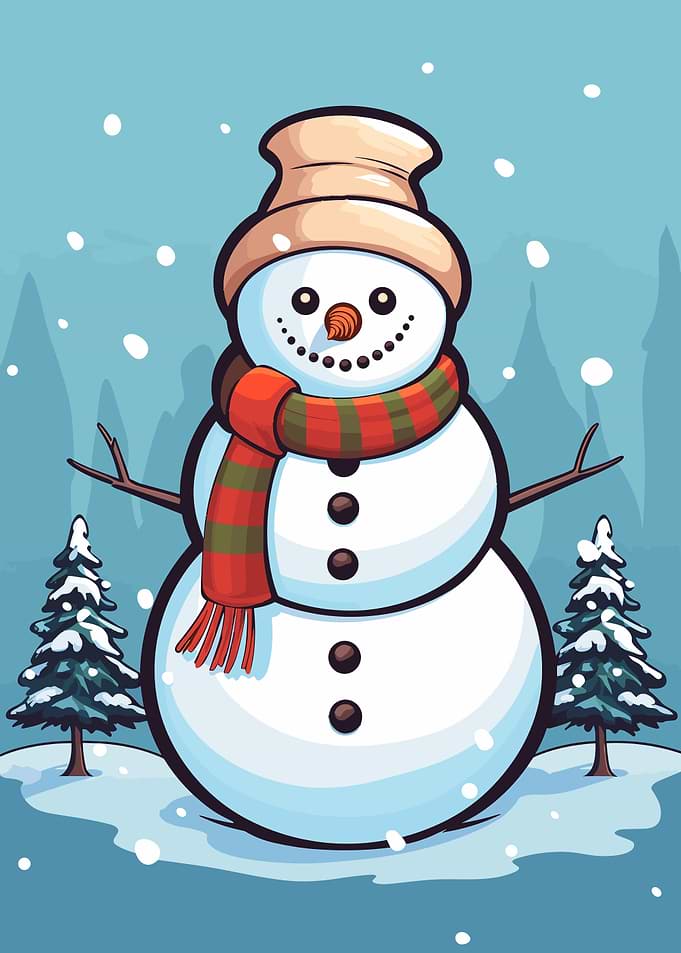 Snowman Winter Christmas