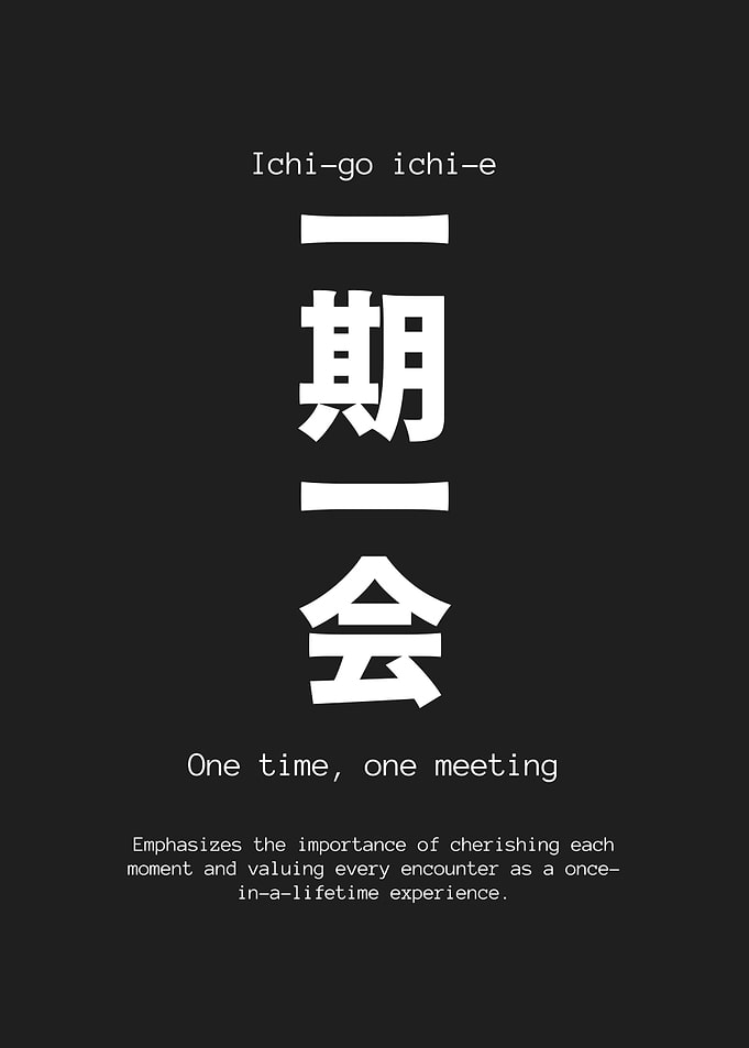 ichigoichie Japanese quote