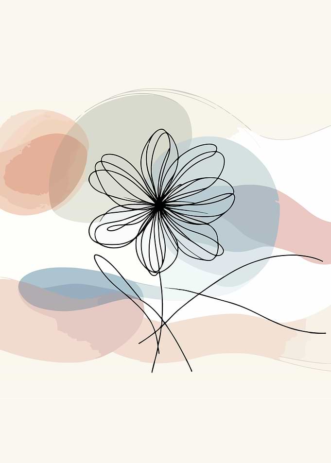 Abstract Floral Whispers