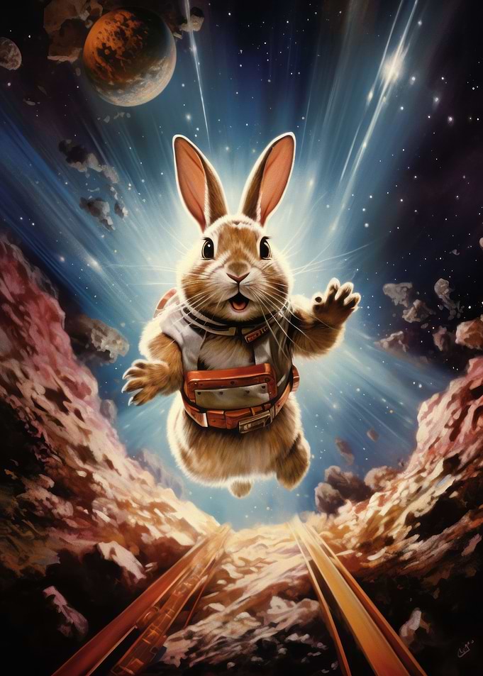Rabbit in 60s Rock Album