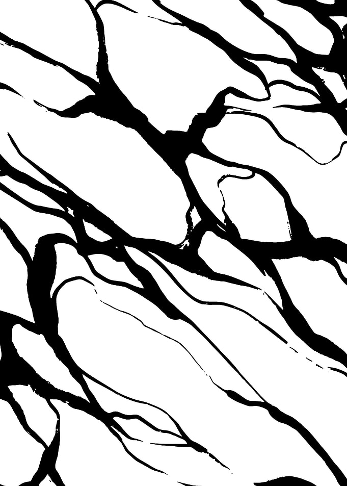 black white