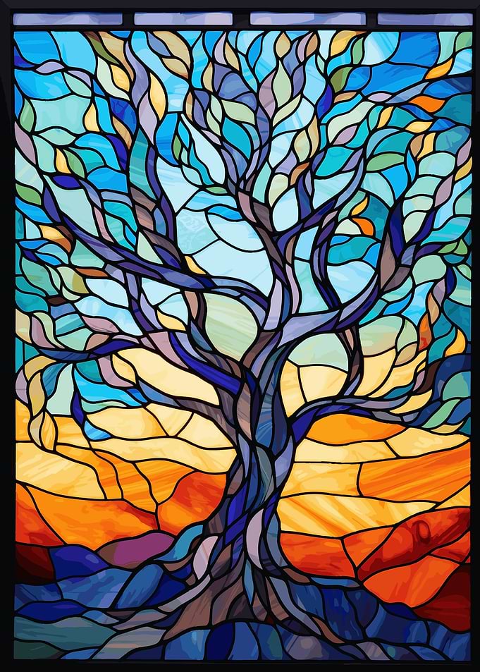 Tree of Life Stained Glass