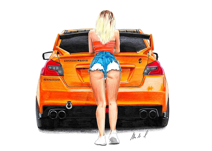 Subaru and girl