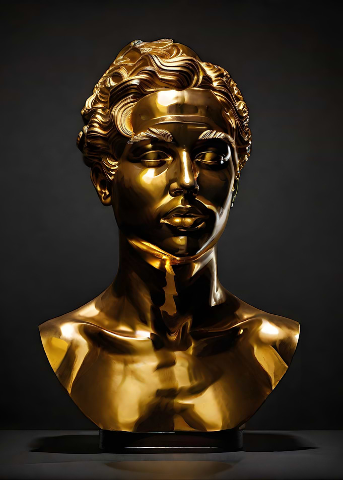 Golden Man Sculpture