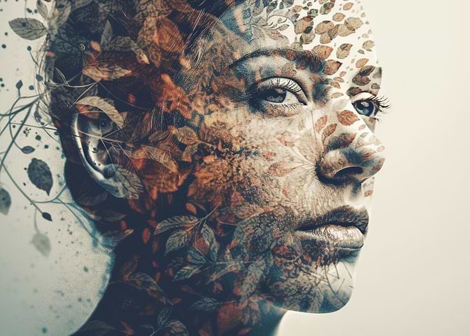 Woman Leaves