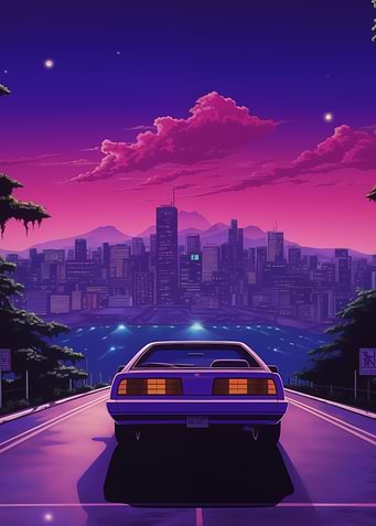 Midnight Vaporwave Drive