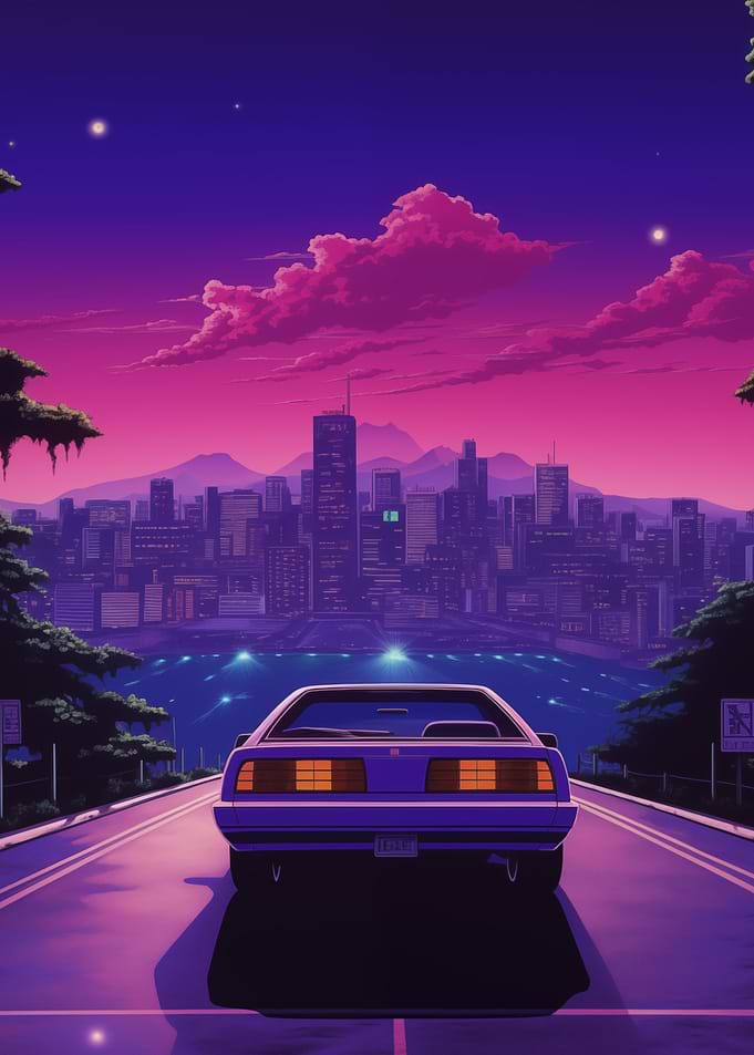 Midnight Vaporwave Drive