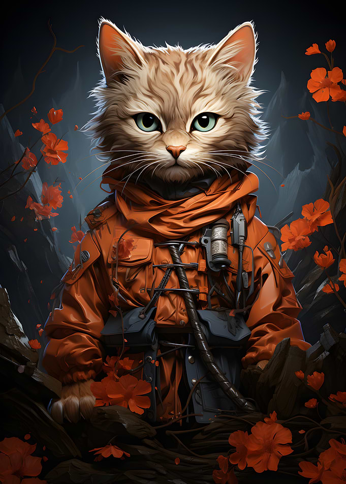 Cat Explorer in Uniform