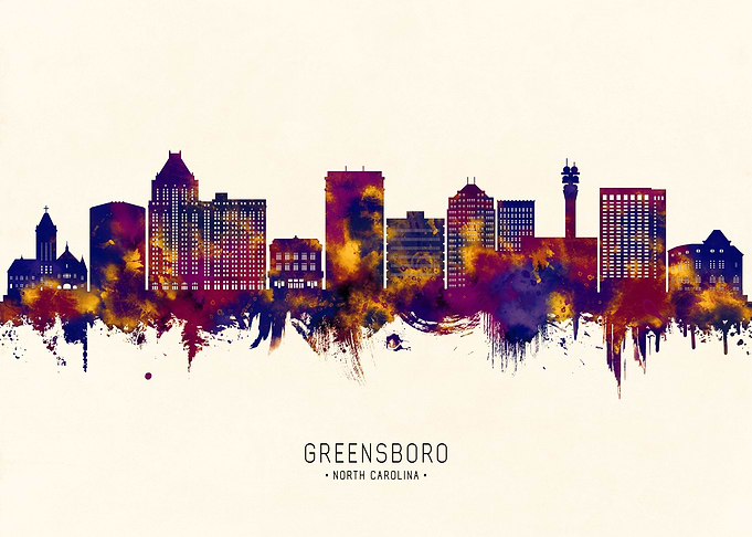 Greensboro NC Skyline