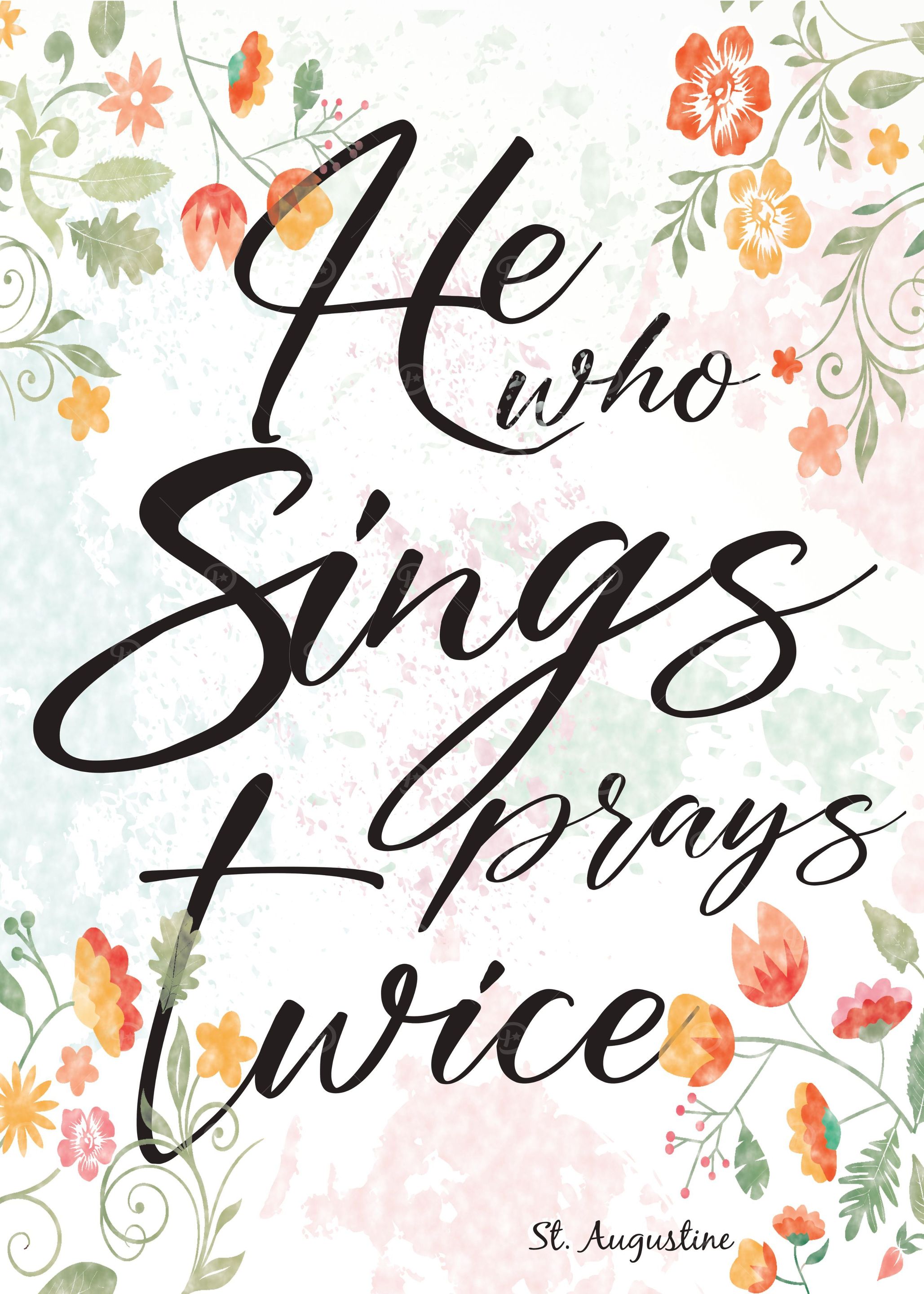 Christian saying sings