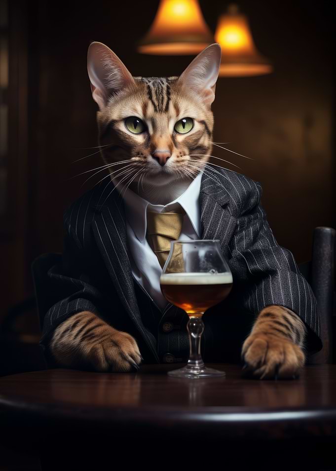 Bengal Cat in the Pub