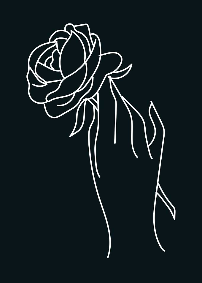 One Line Art Woman