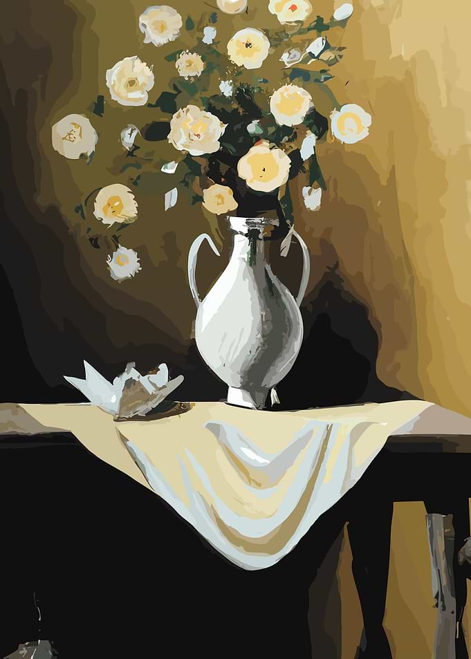 Fancy Flowers Vase