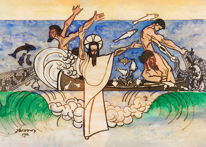 miraculous catch of fish