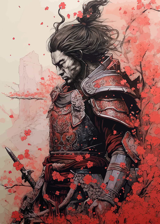blossom Samurai Warrior