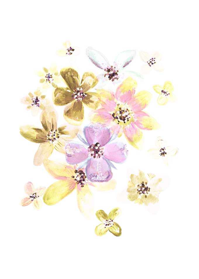 some painted flowers s 7d