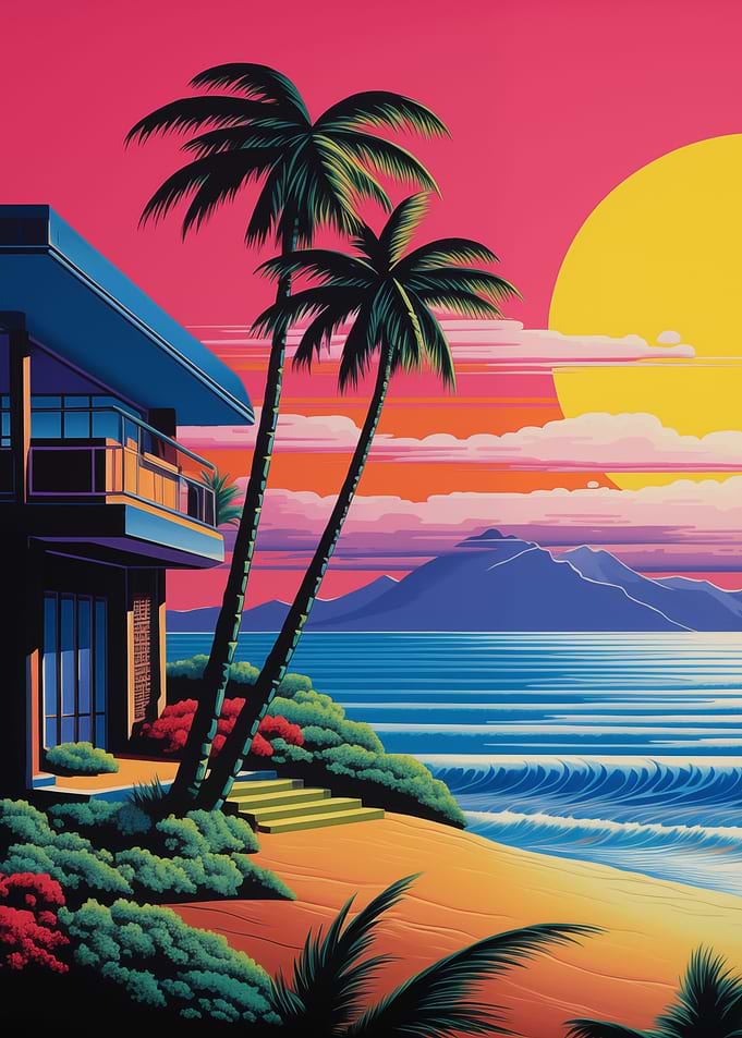 Sunset At Beach Villa