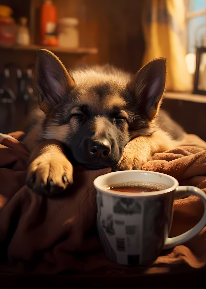German Shepherd Coffee Dog