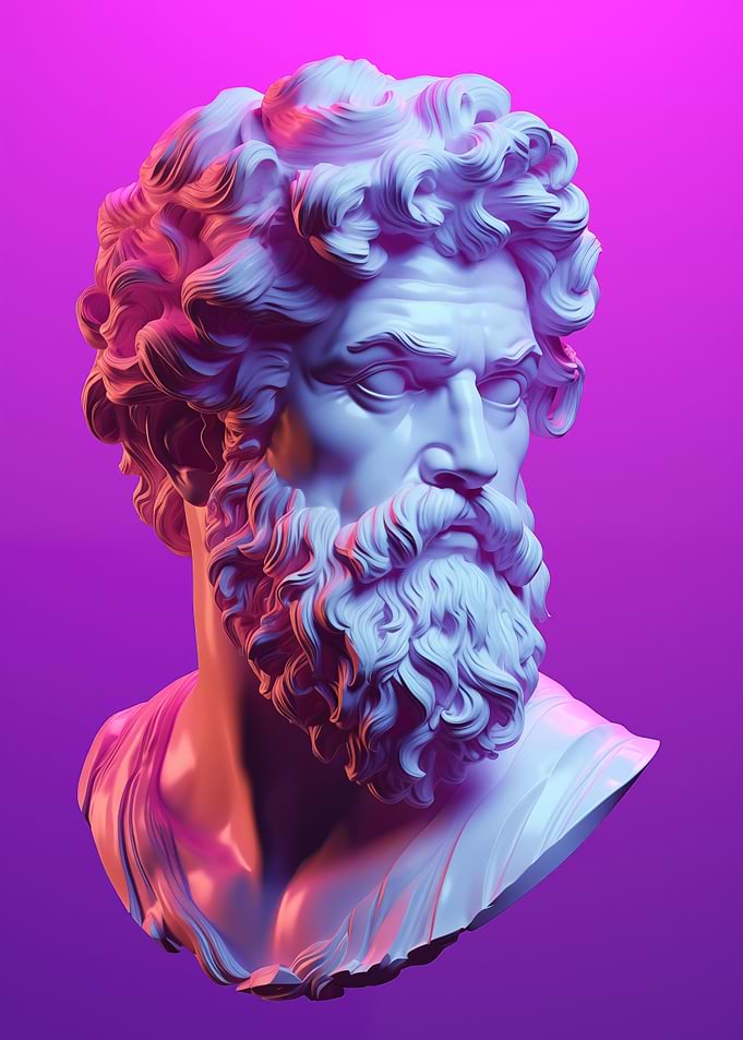 Majestic Vaporwave Marble