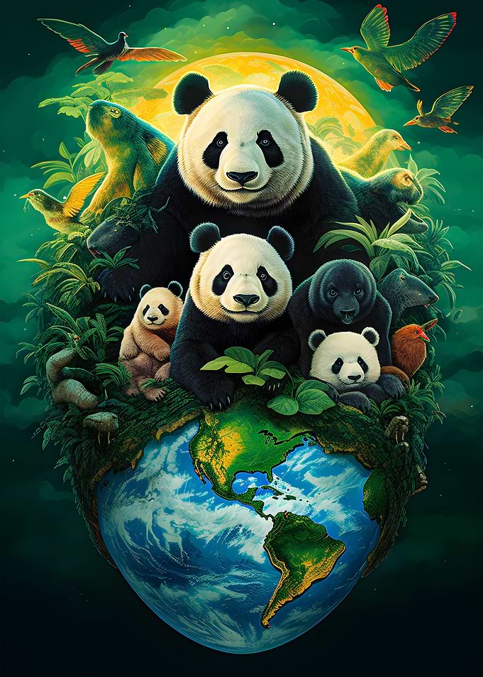 Panda Earth Day