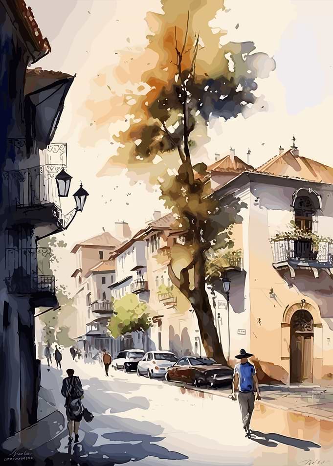 Nicosia City Painting